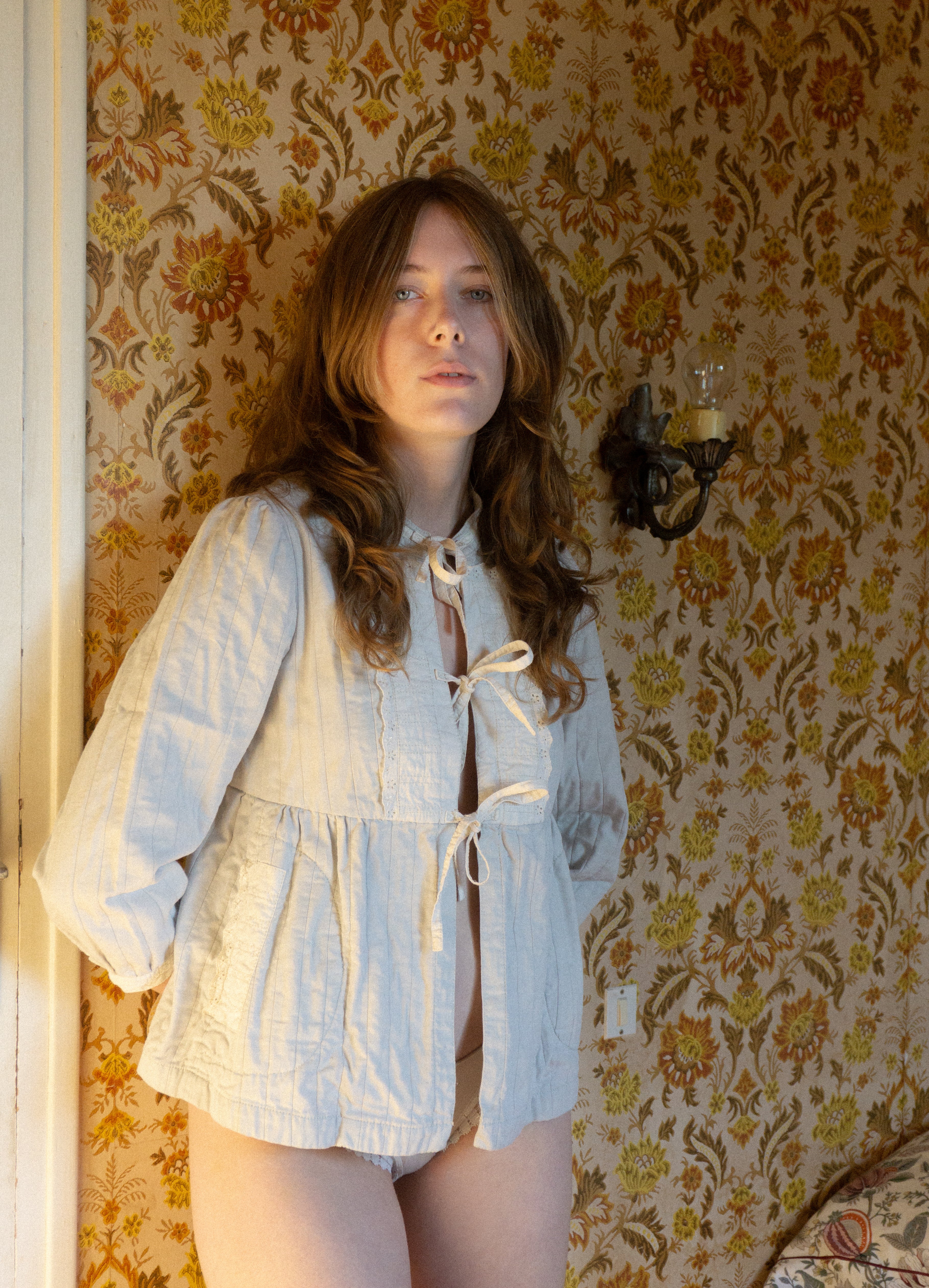 Blouse Romantique à Noeuds T.36/38