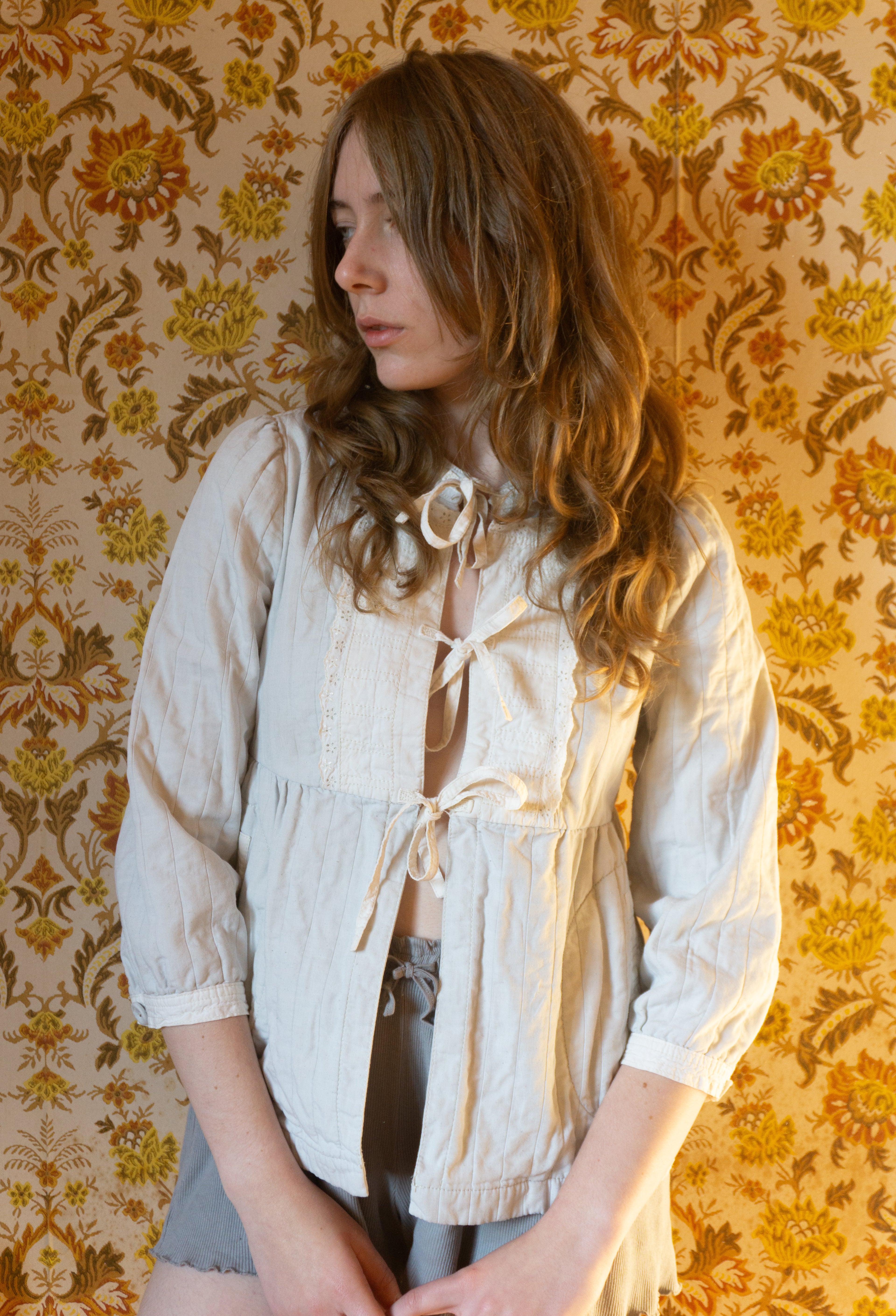 Blouse Romantique à Noeuds T.36/38