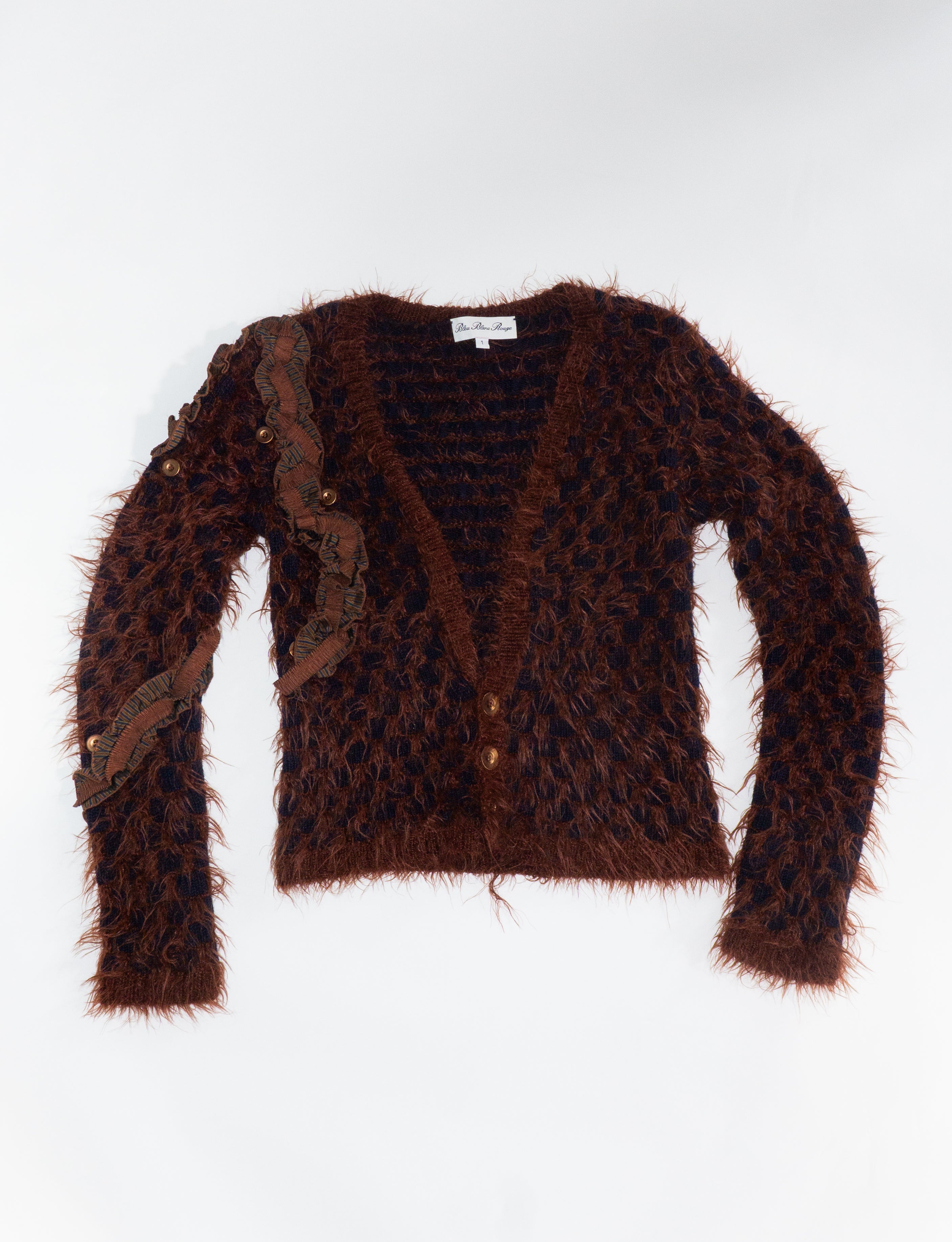 Gilet Damier avec Ruban T.36