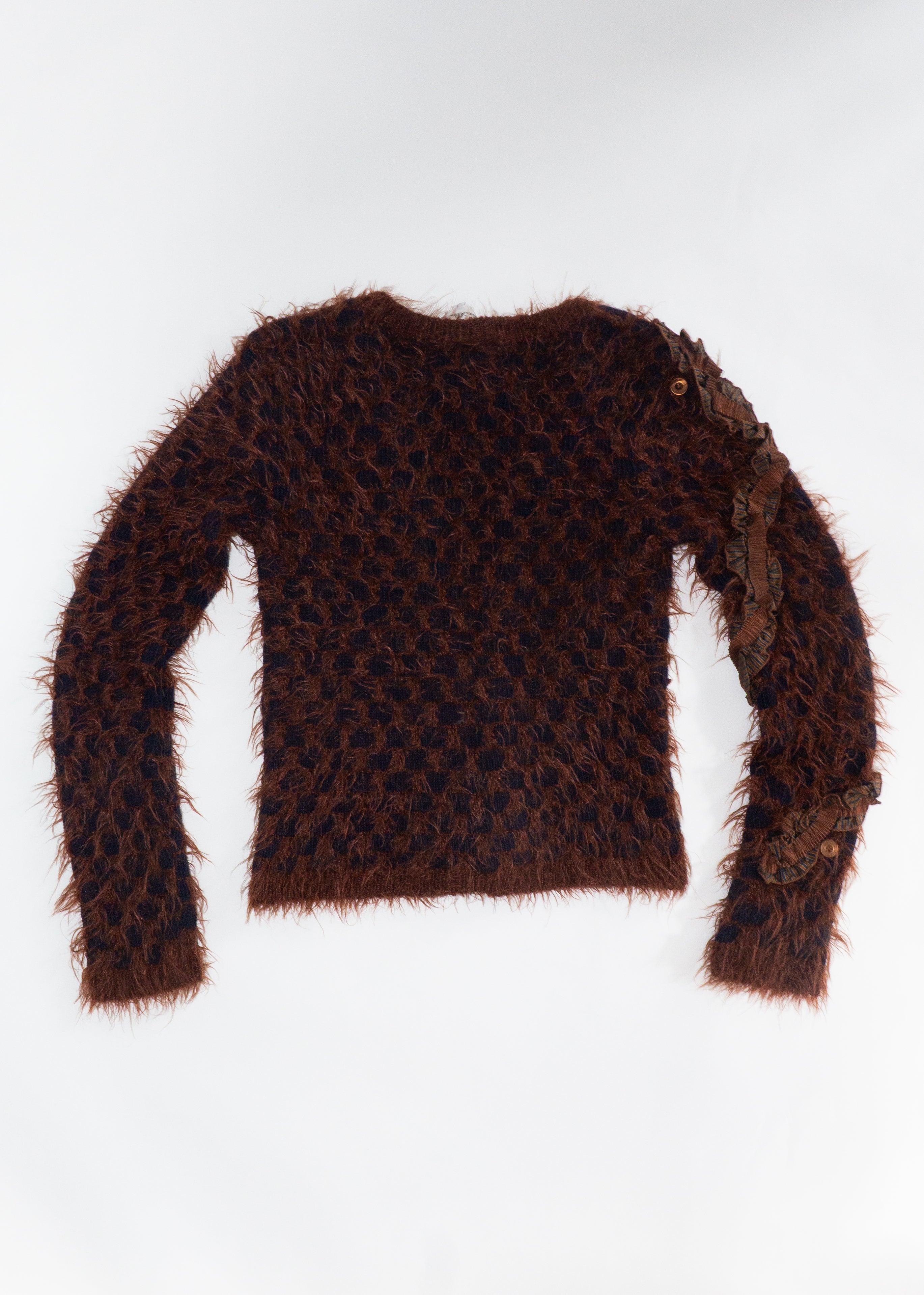 Gilet Damier avec Ruban T.36