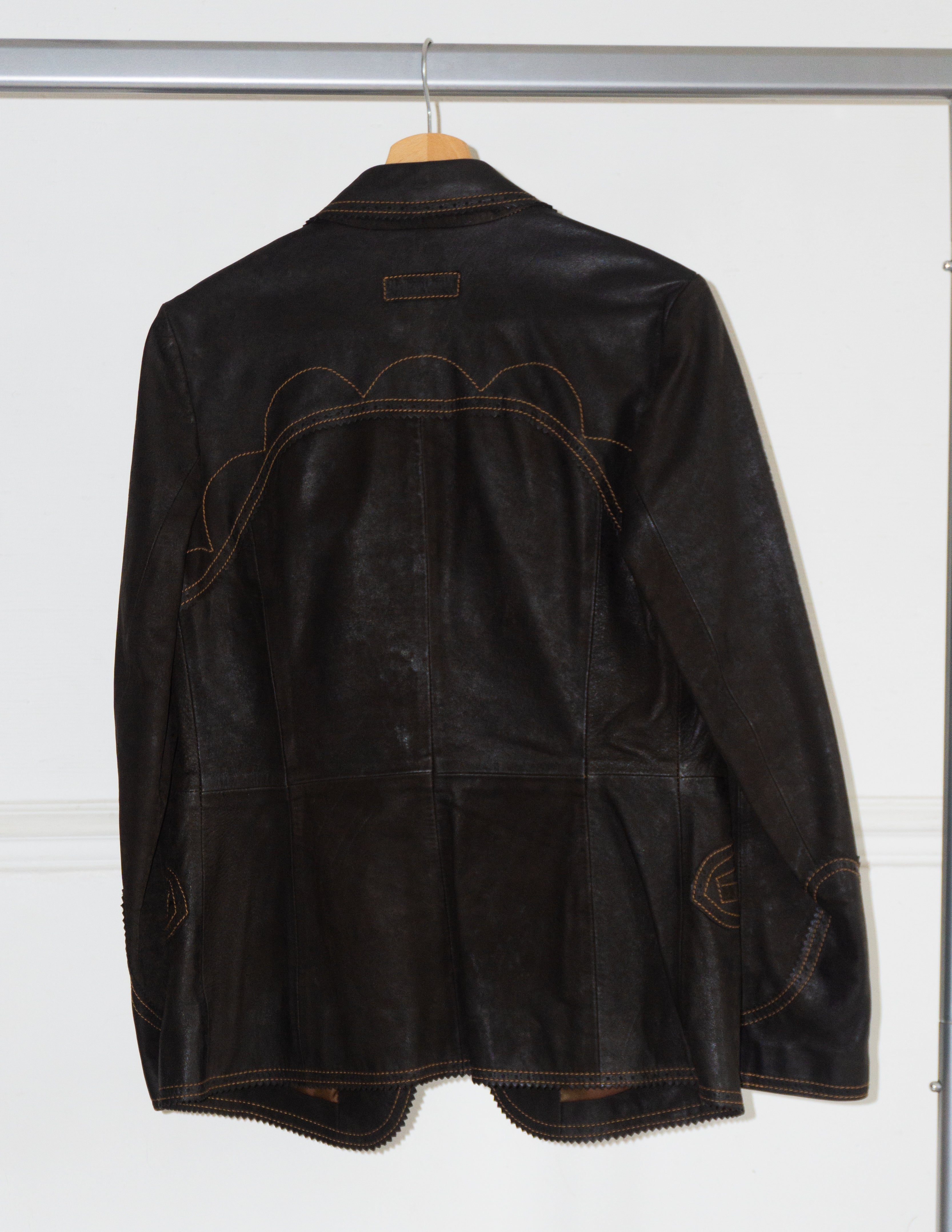 Veste Blazer en Cuir T.38