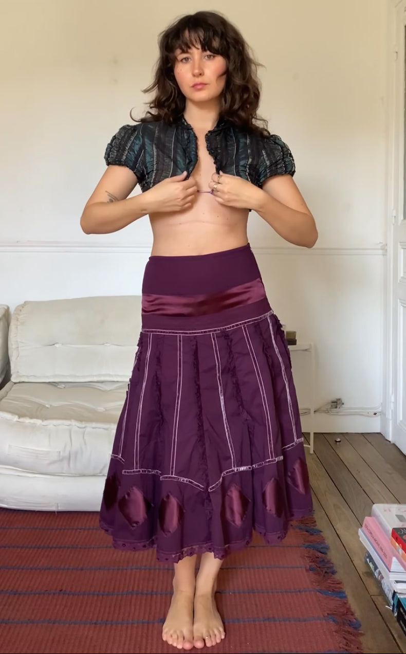 Jupe Évasée à Volants T.36