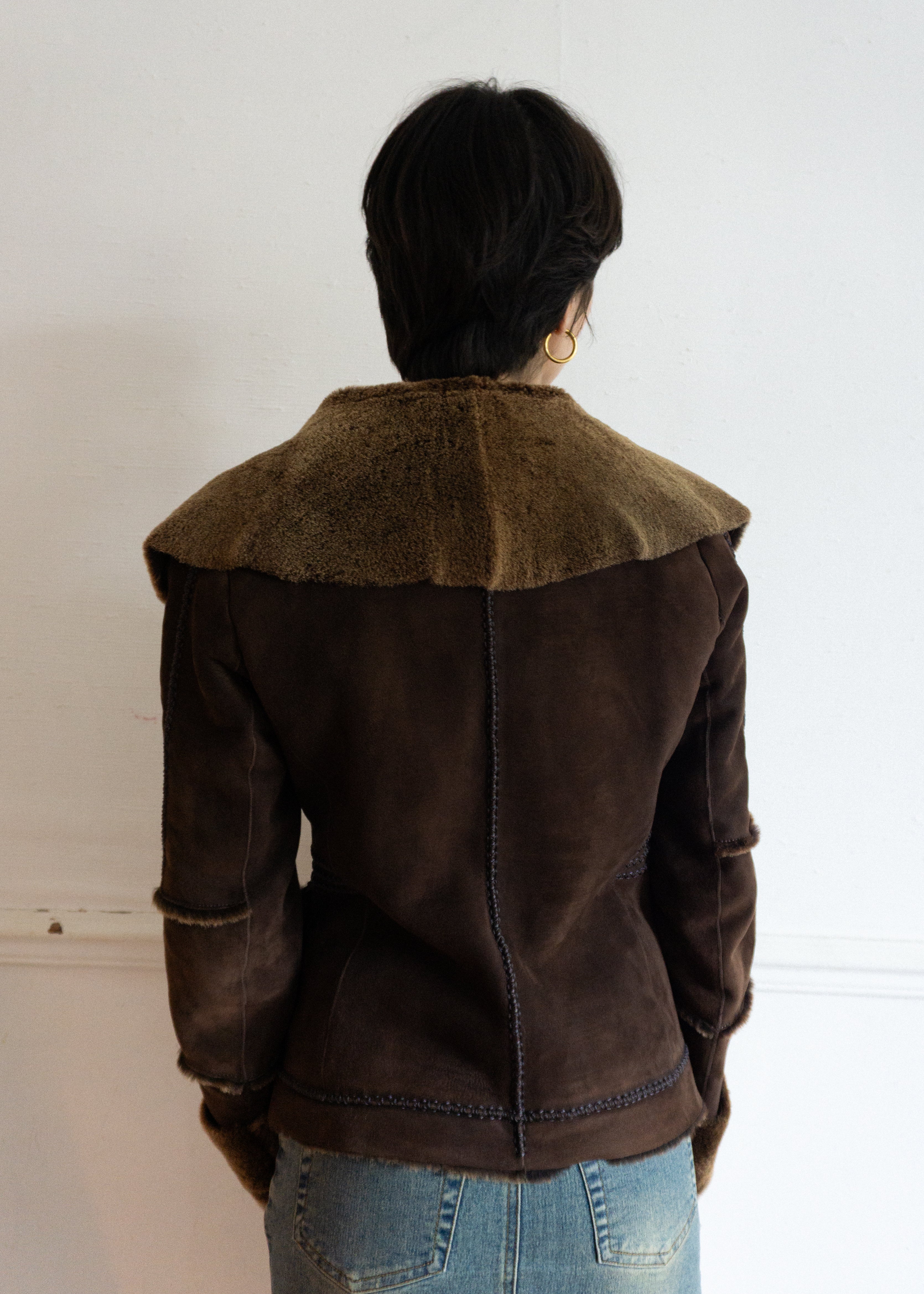 Veste en Peau Lainé d'Agneau T.34