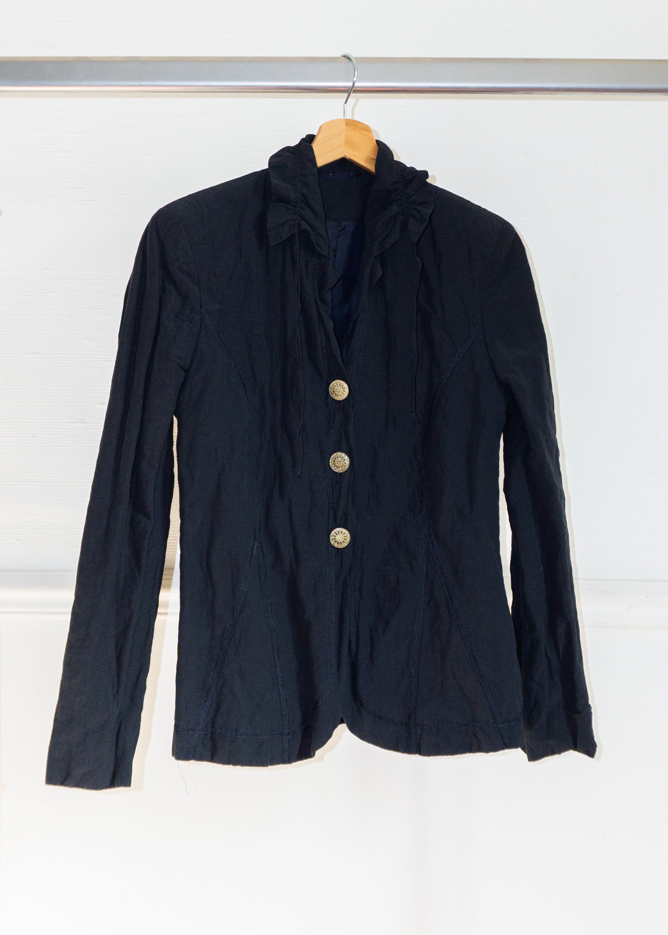 Veste en Nylon Col Froncé T.38