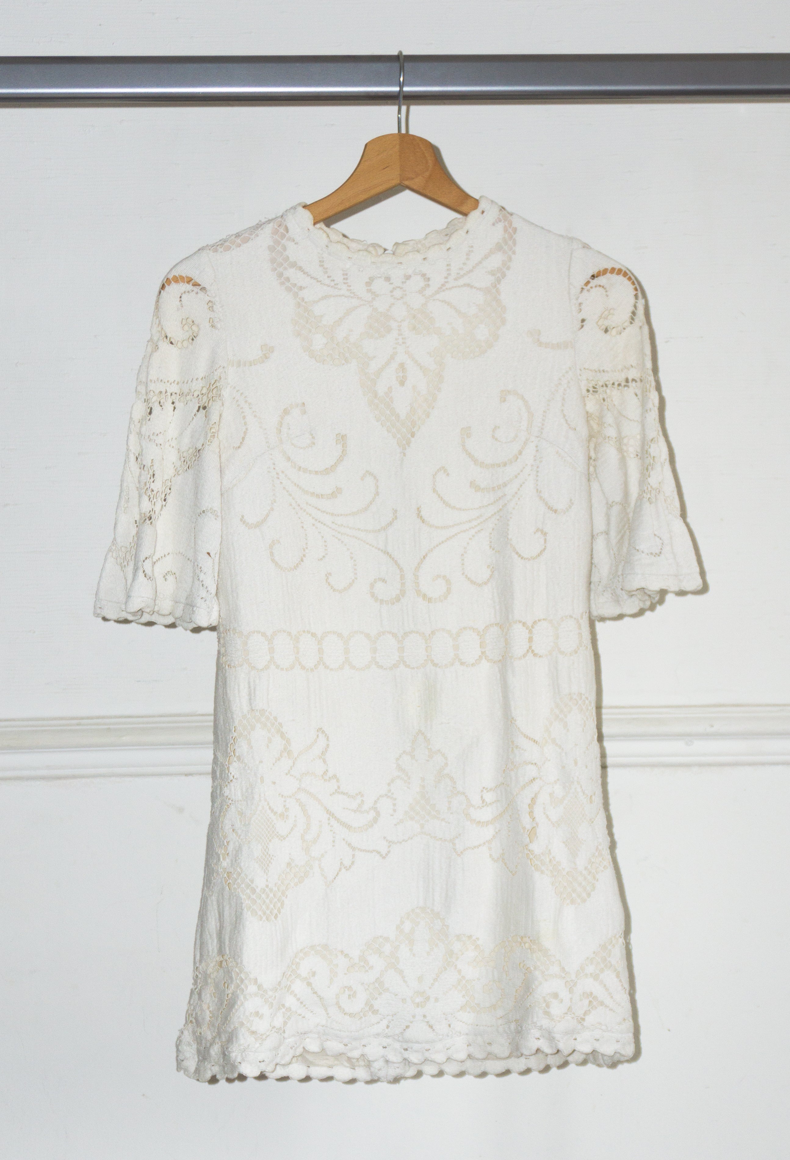 Robe Guipûre Blanche T.34