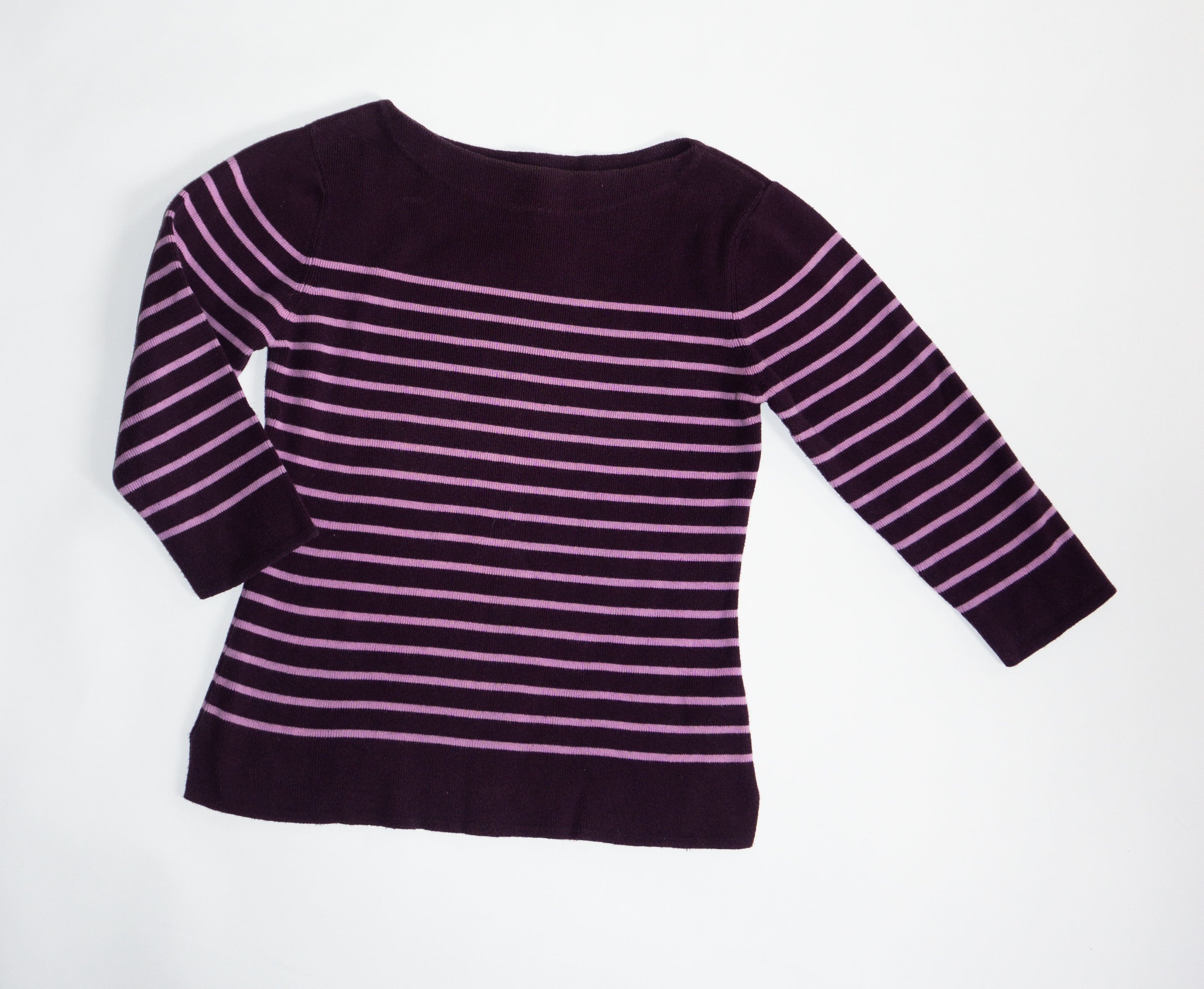 Pull à Rayures Col Bateau T.36