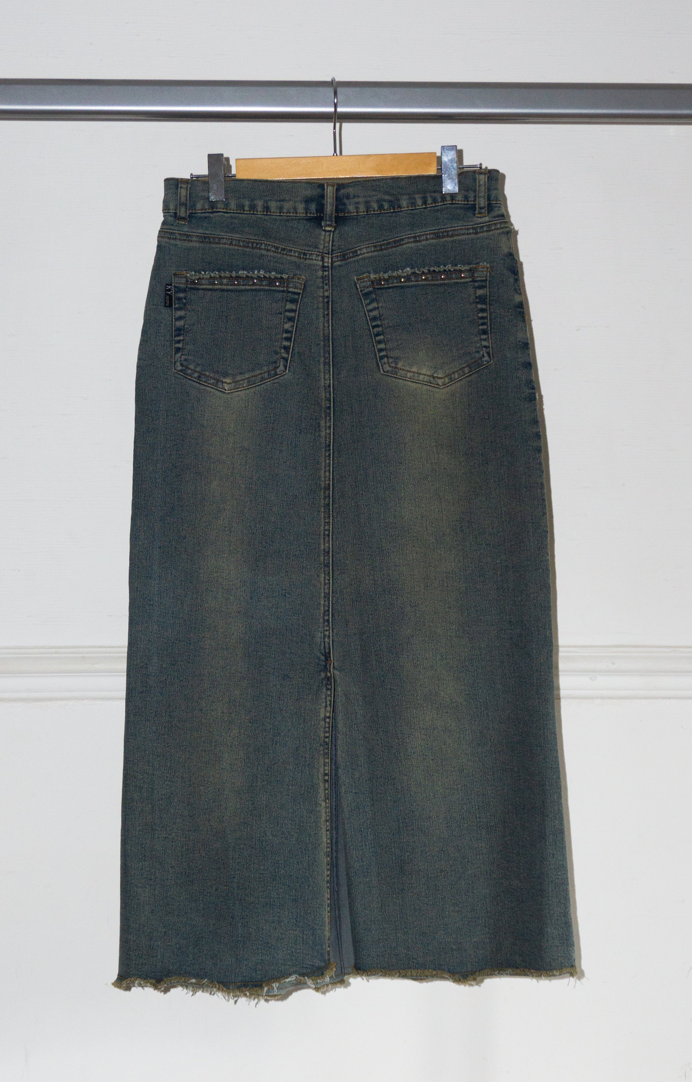 Jupe en Jean Délavée T.36